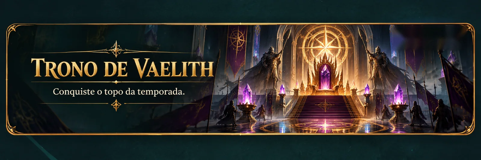 Trono de Vaelith: ranking por temporada. Procure partida e, se ninguém aparecer, a IA encara você.